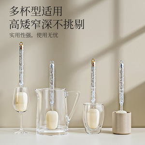 Cup Brush With Built In Straw Long Handled Multi Functional Cleaning For Cup Lid And Straw - Product Image 5