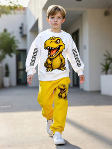 2025 Set di pantaloni con cappuccio Casual comodi e comodi da ragazzo primavera e autunno - Product Image 6