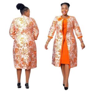 <span class=keywords><strong>Trajes</strong></span> <span class=keywords><strong>de</strong></span> Dos Piezas Elegantes Vintage <span class=keywords><strong>de</strong></span> Talla Grande <span class=keywords><strong>para</strong></span> <span class=keywords><strong>Mujer</strong></span>, <span class=keywords><strong>para</strong></span> Iglesia, Abrigo <span class=keywords><strong>de</strong></span> Brocado Azul, Ropa Casual, Ecológica - Product Image 2