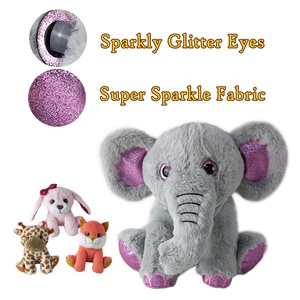 Giocattoli ORILAND di Shanghai, Elefanti di Peluche Morbidi con <span class=keywords><strong>Occhi</strong></span> Glitterati alla Moda - Product Image 2