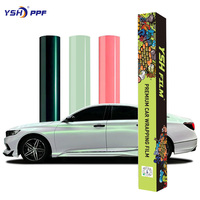 Film de protection de carrosserie en vinyle brillant PET Starlight Ruby Red 7, film PET pour changement de couleur, revêtement résistant aux UV, film PET pour changement de couleur de voiture PPF