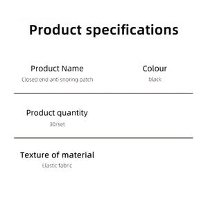 Parches Antirronquidos Personalizados con Tela No Tejida Diseño Científico Cerrar La Boca Reduce <span class=keywords><strong>los</strong></span> Ronquidos Mejora La Calidad del <span class=keywords><strong>Sueño</strong></span> - Product Image 4