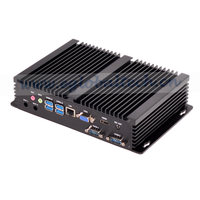 Nueva Caja de PC Industrial con SSD de Cuatro Núcleos, Linux, Intel DDR4, LAN Dual, RS232, RS485, GPIO, Aleación de Aluminio, Mini PC Sin Ventilador