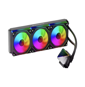 พัดลมระบายความร้อนซีพียูสำหรับเล่นเกมแบบใหม่ RGB ARGB Sync ขนาด 120 มม. เงียบด้วยระบบลูกปืนน้ำมัน ความเร็ว 1200 รอบต่อนาที ทำจากทองแดงและอะลูมิเนียม พร้อมกระจก 3 ชิ้น สำหรับรุ่นใหม่ - Product Image 2