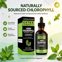 Vente en gros OEM, Marque privée, en vrac : Sirop aqueux, Complément Splina en vrac 6000 mg, Gouttes de menthe, Chlorophylle liquide