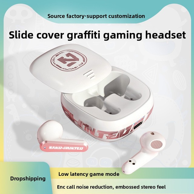 TS-300 TWS Sliding Design BT5.2 Earbuds ENC Hi-Fi Stereo IPX5 Waterproof 5-10H Battery In-Ear Customizable Apt-X HD Voice
