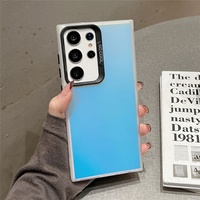Étui de téléphone en TPU mat IMD à dégradé de couleurs tendance pour Samsung S25 S24 S23 S22 S21 S20 Ultra Plus A51 A52 A72 A73 A71 A23 A13