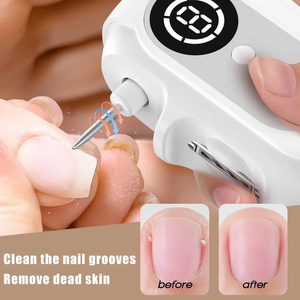 Coupe-ongles électrique Jumon avec fonction de ponçage et de polissage, coupe-ongles automatique rechargeable avec lumière, manucure pour bébé - Product Image 4