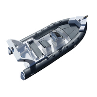 Bateau pneumatique commercial RIB-600A pour la pêche, en PVC, robuste, bateau marin gonflable