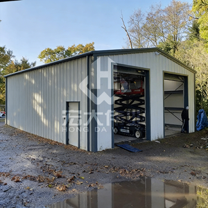 Atelier de réparation automobile préfabriqué personnalisé en structure acier au design moderne, <span class=keywords><strong>garage</strong></span> <span class=keywords><strong>conteneur</strong></span> modulaire, petites boutiques de rue - Product Image 2