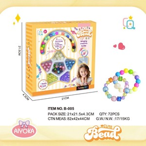 Set di Perline in Plastica Fai-da-Te per Bambini, Giocattolo Educativo Creativo per Ragazze, Collana e Braccialetto, Serie NOA001 per 10 Anni - Product Image 2