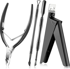 Kit de Cortaúñas Acrílicos, Cortador de Uñas Postizas, Cortacutículas Profesional, Empujador y Removedor de Cutículas de Acero Inoxidable - Product Image 6