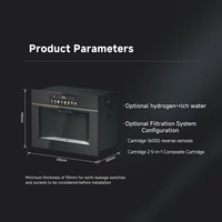 Distributeur d'eau d'armoire à LED intelligent OEM compresseur électrique mural réfrigération multi-température chaud froid ménage hôtel