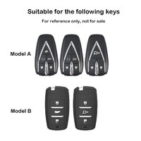 Étui de protection pour clé de voiture en alliage de zinc et fibre de carbone véritable, compatible avec Changan CS75 Plus Hunter UNI-S CS35 CS55 PLUS Ossan Alsvin