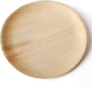 Biologisch abbaubare Einweg-Holzplatte Runde Holz schalen
