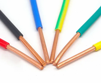 Câbles Électriques BV à Prix Usine 1.5mm 2.5mm 4mm 6mm 10mm 16mm 450/750V, Fils Rigides en Cuivre PVC pour Bâtiment et Câblage Domestique