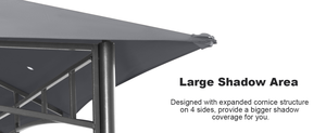 ABCCANOPY Carpa de Jardín Outsunny, con Lateral de Lona, Poliéster, 3x3m, Beige, Sombrilla para Jardín Outsunny - Product Image 5