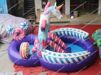 Toboggans gonflables toboggans commerciaux maison de rebond licorne toboggan gonflable pour enfants toboggan gonflable videur gonflable