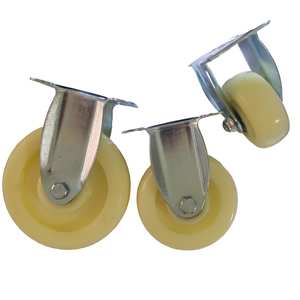 China Lieferant 3/4/5 /6 Zoll Rollen Medium Heavy Duty <span class=keywords><strong>White</strong></span> Pp Rollen Doppel kugel Schwenk kopf 6 Zoll Mit Bremse - Product Image 1