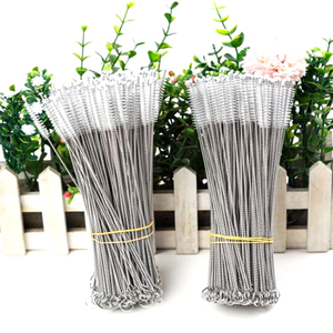 Cepillo de limpieza de bambú y acero inoxidable <span class=keywords><strong>para</strong></span> <span class=keywords><strong>limpiar</strong></span> pajitas metálicas y botellas de vidrio - Product Image 5