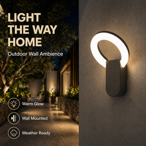 Lampe murale LED ovale moderne créative pliable, éclairage décoratif extérieur étanche pour restaurants, hôtels, couloirs, jardins - Product Image 4
