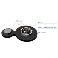 TIANJI-figura GYXTC8Y 8, autosoporte no blindado, cable óptico de fibra para exteriores, muestras gratis, superventas