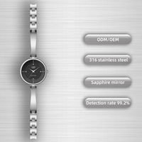 Style minimaliste dames montre-bracelet à quartz mignon petit cadran mince en acier inoxydable japon mouvement Logo personnalisé OEM mode affaires