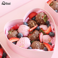 Boîte à fleurs Qibai Saint Valentin je t'aime avec couvercle boîte-cadeau d'amour de fleur emballage de luxe rigide boîtes à fleurs pour la fête des mères