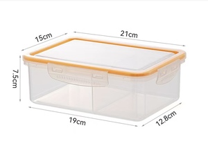 Boîte de rangement rectangulaire en plastique 400 ml en PP, style classique, en <span class=keywords><strong>aluminium</strong></span>, à prix abordable pour la <span class=keywords><strong>conservation</strong></span> des aliments au réfrigérateur – Meilleure vente - Product Image 3