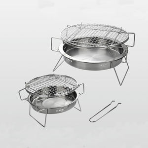Custom Indoor/Outdoor Foldable Korean Style Stainless Steel BBQ Grills <strong>Table</strong> <strong>Top</strong> Charcoal <strong>Barbecues</strong> - Product Image 2