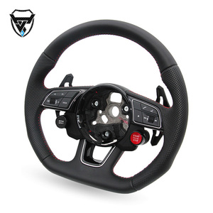 สำหรับออดี้ เอ4 ปี 2008-2023 พวงมาลัยหนังสีดำ  ดัดแปลง  หัวเกียร์ Zc-A4-P8 - Product Image 1