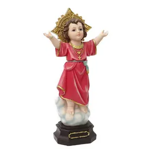 Estatua familiar religiosa para conmemorar el Cumpleaños de Jesús, artesanía de resina, regalos, venta directa de fábrica