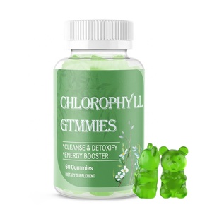 สารสกัดจากคลอโรฟิลล์กัมมี่สารสกัดจากคลอโรฟิลลินลูกอมวิตามินดีแคลเซียมเหล็กสำหรับล้างพิษกระตุ้นพลังงาน - Product Image 1