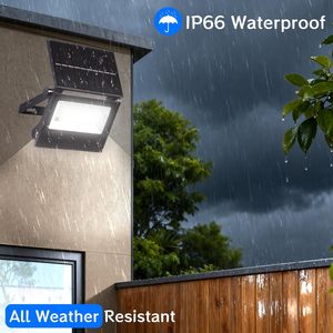 Projecteurs de sécurité solaires LED étanches à détecteur de mouvement, 6500K, pour extérieur, jardin, patio, cour, camping - Product Image 3