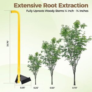 Estrattore di <span class=keywords><strong>Radici</strong></span> JH-Mech in Acciaio al Carbonio, Sicuro e Sostenibile, per Rimuovere Piante Indesiderate, con Impugnatura Ergonomica - Product Image 2