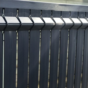 <span class=keywords><strong>Kit</strong></span> d'occultation en PVC avec panneaux rigides en lamelles, bois traité sous pression en forme creuse, cadre de 2,5 m en plastique - Product Image 1