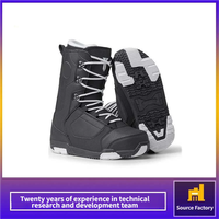 Bottes d'hiver à lacets personnalisées en usine, imperméables, antidérapantes, avec semelle intérieure amortissante, pour sports d'hiver en extérieur