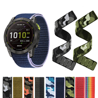 Bracelet de sport en nylon tissé ultraléger CM 22 mm pour Garmin Epix Pro 47 mm, Instinct 2 Solar, Forerunner 955