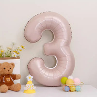 Ballon géant en aluminium Mylar rose bébé de 40 pouces, ballon à l'hélium, révélation du sexe, fête prénatale, décoration de fête d'anniversaire