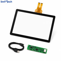 Écran tactile capacitif multi-touch 27 pouces 10 points, sans pilote USB, pour les entreprises