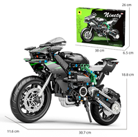 Vente chaude Modèle de voiture de sport Cool Briques de construction Produit personnalisé Ensembles de briques de construction Moto lourde