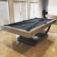 Hochleistungs-Schieferkissen Leder Eck Outdoors-Verwendung wasserdicht Neun-Ball-Sport Amerikanischer Billardtisch