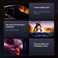 Lunettes AR Tendance 2025 : Traduction Intelligente, Navigation Cycliste, Prise de Vue 4K Haute Définition, Interaction IA, Protection UV380