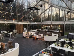 Lüks 10m 20m 30m şeffaf Marquee 1000 insanlar açık çatı açık düğün etkinlik çadırı - Product Image 3