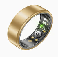 Bague connectée intelligente en alliage d'aluminium à surface mate pour la santé : moniteur de fréquence cardiaque, d'oxygène sanguin, de sommeil et podomètre sportif – Vente en gros