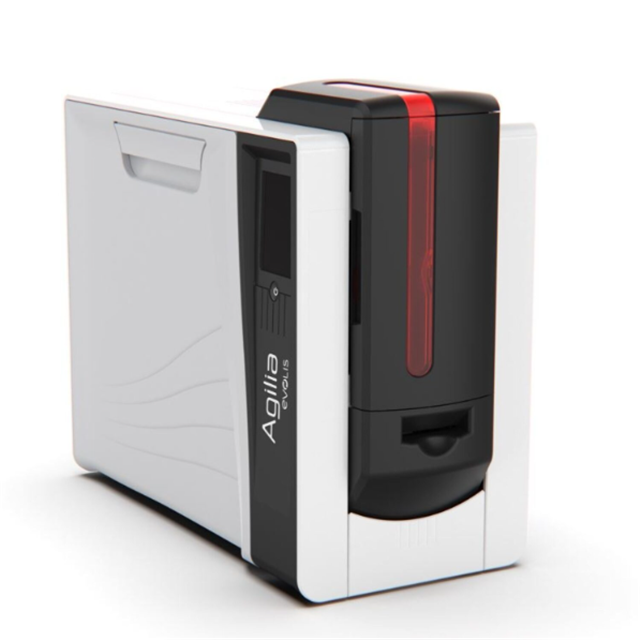 High Performance Evolis Agilia Single Sided or Dual Sided Retransfer 600 Dpi PVC ID Card Printer Membership Card Printer
