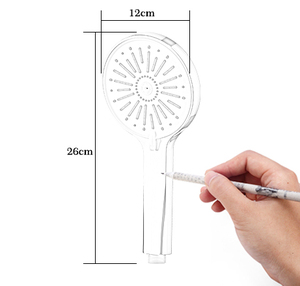 <strong>Spray</strong> <strong>Shower</strong> <strong>Head</strong>- 4 Functions 12cm Water Saving Plastic High Pressure <strong>ECO</strong> Stop <strong>Shower</strong> for Bathroom(Ningbo Factory) - Product Image 5
