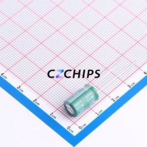 Condensador Electrolítico de Aluminio de Montaje Pasante 8471LDM0812RXN91E0, Componente de Montaje Pasante THT, D8xL12mm 470uF 20% 25V 8mm - Product Image 2