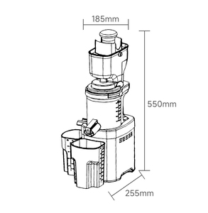 Máy ép chậm không dây thương mại Big Mouth, máy ép chậm bằng thép không gỉ, ép lạnh - Product Image 6