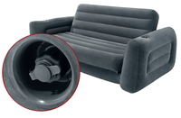 Canapé sectionnel gonflable en PVC écologique avec lit escamotable, en stock, livraison directe